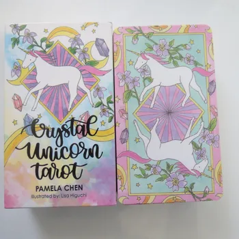 nové Tarotových karet orákula karty tajemné věštění Crystal Unicorn tarotové karty pro ženy, dívky karty, hra, stolní hra