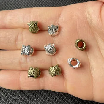 JunKang 15ks sova velká díra distanční korálky DIY handmade náhrdelník náramek spojovací kus velkoobchod šperky příslušenství