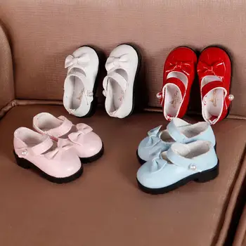 Boty pro 1/6 panenky roztomilé kožené boty 4,7 cm ve čtyřech barvách Vhodné pro Malý Anděl 28cm panenka