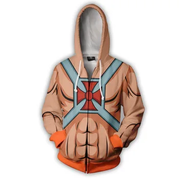 2019 novo mestre dělat universo zip up hoodie dos homens com capuz 3d impresso mikiny com zíper ležérní mikina com capuz eua tamanh