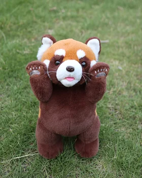24 CM Vysoká Reálném Životě Panda Červená Plyšová Hračka Extra Měkké Lesser Panda Vycpaných Zvířat Hračky, Panenky, Dárky Pro Děti, Dospělé