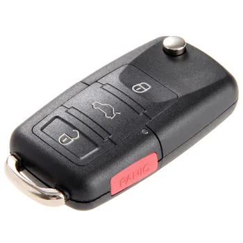 3+1 Tlačítka, Skládací Auto Dálkové Flip Klíč Fob Shell Pouzdro Pro VW BROUK JETTA PASSAT GOLF Králík MK4 MK5 R32 GTI CC Klíč Pouzdro Kryty