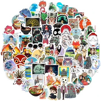 10/30/50ks/balení Japonský anime Hayao Miyazaki Spirited Away Samolepky Pro Lednička Auto, Helmu Dárek, Kolo, Kytara, Notebook