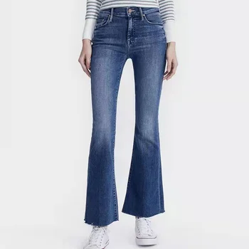 Vysokým pasem, ženy džíny ležérní divoké slim Vzplanul kalhoty lady džínové kalhoty 2021 nové