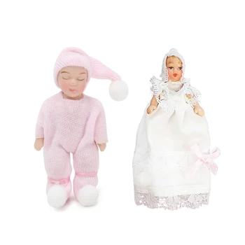 ILAND 1/12 Dollhouse Miniaturní Malý Elf Baby Born Panenky Model Panenku Dům Příslušenství Hračky Pro Holky