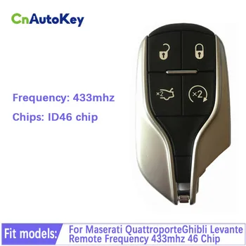 CN089002 Aftermarket 4 Tlačítka Smart Key Pro Maserati QuattroporteGhibli Levante Vzdálené Frekvence 433 mhz Čip 46