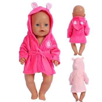 43 cm Panenka Roztomilý Župan 18 Palcový American Girl Doll Oblečení Pyžamo New Baby Born Oblečení Pyžamo pro Panenky, Děti, Slavnostní, Dar