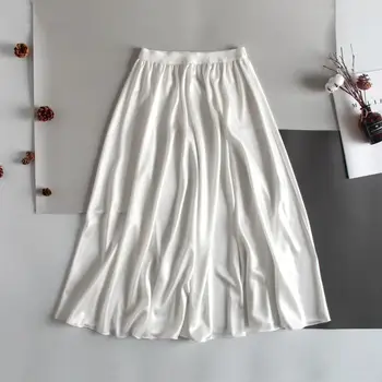 A-line tenká vnitřní spodnička bílé bezpečnostní sukně dna sukně Hanfu spodnička 70cm 105cm dlouhá spodnička pro ženy šaty sukně