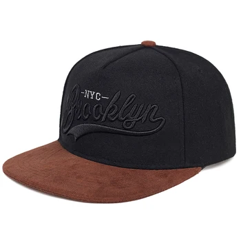 Nové BROOKLYNU dopis výšivky baseball cap módní hip-hop čepice příliv mužů a žen univerzální plochý klobouk venkovní sportovní sluneční klobouky
