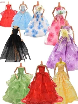1ks Elegantní Panenku, Oblečení, Doplňky, Hračky Pro Děti Ručně vyráběné Svatební Šaty Formální společenské Oblečení Pro Panenky Šaty Dívky Dárky